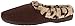 Dearfoams Women's Microsuede Faux Leopard-Trim Slipper