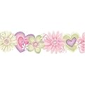 Flower Power Wallpaper & Border - Lavender