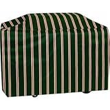 Two Dogs Designs 70-Inch Extra-Long Grill Cover, Green Stripes
