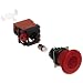 Omron A22EL-M-24A-01 Emergency Stop Operation Unit and Switch, Screw Terminal, IP65 Oil-Resistant, LED Lighted, Push-Lock Turn-Reset Operation, Red, 40mm Diameter, 24 VAC/VDC Rated Voltage, Single Pole Single Throw Normally Closed Contacts