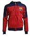 Fc Barcelona Hoodie Adults Zip Front Fleece Sweatshirt Jacket Blue (S)