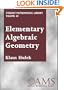 Elementary Algebraic Geometry (Student Mathematical Library, Vol. 20) (Student Mathematical Library, V. 20)