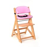 Keekaroo Height Right Kids High Chair with Comfort Cushions, Natural/Lilac