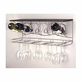 Deluxe Wine Bar - Gunmetal Finish by Oenophilia