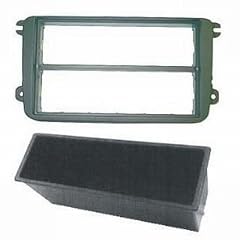 Radioblende VW (Golf V+VI,Touran,Passat 3C,Caddy,EOS), Skoda (Octavia), mit Fach, schwarz