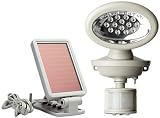 MAXSA Innovations 40217 Solar-Powered Motion-Activated 14 LED Security Spotlight