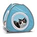 Kitty Cozy Tent with Crinkle Pad (Baby blue) cat bed