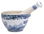 Spode Blue Italian Earthenware 7-Inch Mortar and Pestle