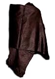 40% Super Soft Baby Alpaca Wool Reversible Shawl Wrap Cape Deep Solid Chocolate Color