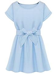 A-line General Print Linen/Polyester Skater Dress 