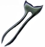 6 inch Hair Fork Finny Style Natural Exotic African Blackwood Rose Wood