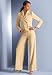 Women's Dress Pants | Dress Pants | Tweed Pants - metrostyle Tweed Pantsuit (IVORY GOLD,16)