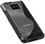 YAYAGO Rubber Protect Case Tasche Hülle Schutzhülle Schwarz für Samsung Galaxy S2 i9100 inkl. dem Original YAYAGO Clean-Pad