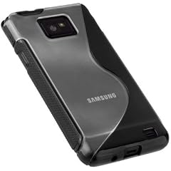 YAYAGO Rubber Protect Case Tasche H�lle Schutzh�lle Schwarz f�r Samsung Galaxy S2 i9100 inkl. dem Original YAYAGO Clean-Pad