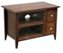Winsome Wood TV/Media Stand with 2 Switch-able Drawers, Antique Walnut