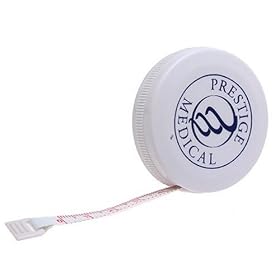 Pocket Tape Measure in Inches and Centimeters In White