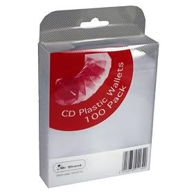 Strand CD Plastic Wallets 100 Pack