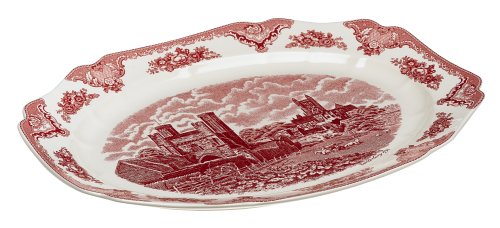 Johnson Brothers Old Britain Castles Pink Turkey Platter