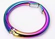 Handbag Hanger Abbie PVD Titanium in Iridescent Multicolor