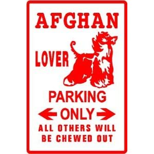 Afghan Hound Welcome Sign