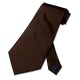 100% SILK Solid Chocolate Dark BROWN Neck Tie. Men's NeckTie.