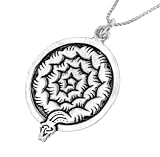 October Sterling Silver Celtic Birth Charm Pendant for October 2 - October 24