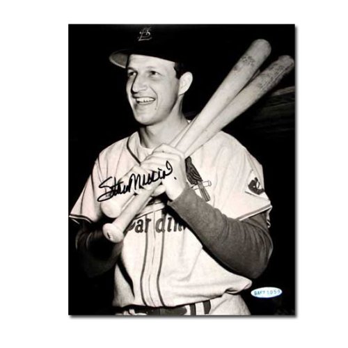 St. Louis Cardinals Stan Musial Autographed Black & White 8 x 10 Photo, Top Loader (UDA)