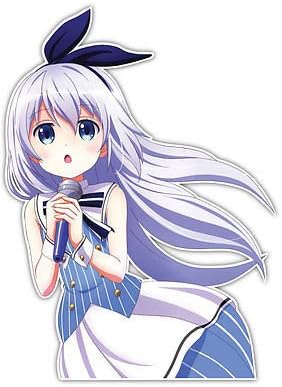 Is the order a rabbit? Chino Kafuu Anime Car Decal Sticker 001