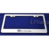 Subaru 3D License Plate Frame Chrome New 