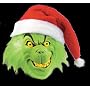 Deluxe Grinch Santa Claus Mask