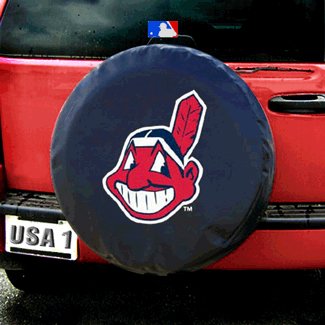 Cleveland Indians MLB Spare Tire Cover (Black)