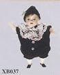 Heidi Ott Miniature Baby Doll in a Clown Outfit