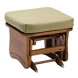 Brooks Furniture Glider Ottoman- Maple/ Sage