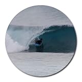 Surf Boarding Sport Round Mouse Pad