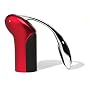 Metrokane Vertical Rabbit Lever Style Corkscrew with Foil Cutter, Candy Apple Red