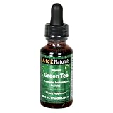 A to Z Naturals Green Tea, Organic, 1 fl Ounces (30 ml), (Pack of 4)