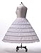 Remedios 6 Hoops Long Birdal Underskirt Crinoline Wedding Slip/Petticoat,S-XL
