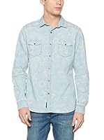 Mavi Camisa Hombre Printed Denim (Azul)