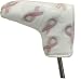 Pink Ribbon Embroidered Blade Putter Golf Headcover