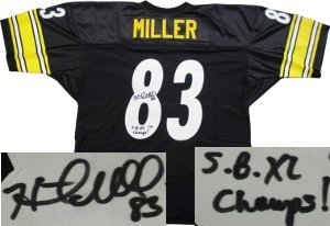 Heath Miller Pittsburgh Steelers NFL Autographed/Hand Signed Authentic Style Black Jersey