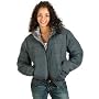 Women's Elastic Waist Bubble Jacket with Hood