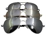 Premium Classic Full Mirror Aviator Sunglasses - 1312 Silver/Mirror