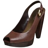  : Nine West Women's Unida Platform Slingback,Dk Brown,8.5 M US