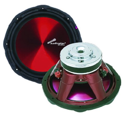 Audiopipe 15" 850 Watt Eye-Candy Red Woofer