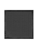 Fendi - Fendi Black Logoed Zucca Pattern Silk Square Scarf