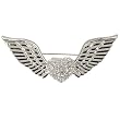 Heart Wing Crystal Brooch Pin Heart Wing Crystal Brooch Pin