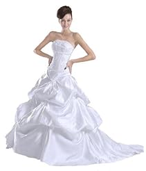 Strapless Charmeuse Belted  Dress with a Court Train 