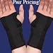 PAIR of Thermoskin Carpal Tunnel Braces with Dorsal Stay, Black , Left & Right