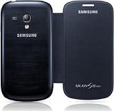 Samsung Original schützende Display-Klappe / Flip-Cover EFC-1M7FBEGSTD (kompatibel mit Galaxy S3 mini) in blue