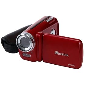 Mustek DV518L-RED Digital Video Camera (Red) by Mustek